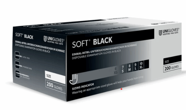 Unigloves Nitrilhandschuhe SOFT NITRIL BLACK